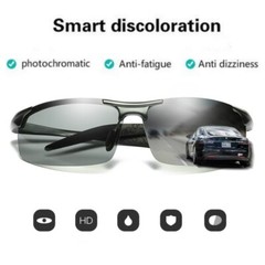 Aluminum HD Polarized Photochromic Sunglasses Men Glasses Driving Sports Eyewear