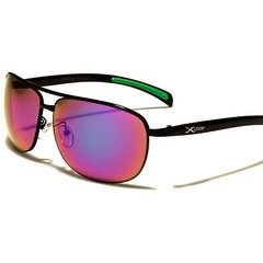 Designer Modern Stylish Elegant Upscale Mirrored Lens Mens Rectangle Sunglasses