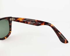 Ray-Ban RB2140 Original Wayfarer Classic Polished Tortoise Frame Green Lens 50mm