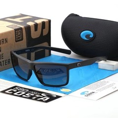 Costa Del Mar Rinconcito Sunglasses Black Frame Grey Blue Lens 580P Polarized