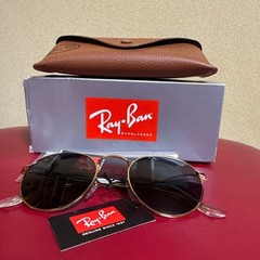 Ray-Ban sunglasses RB3447 9196R5 ROUND METAL New Unused 145mm Made in Italy #K