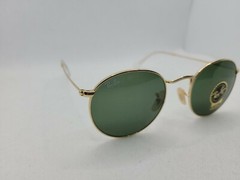 New Ray-Ban RB3447 001 50-21 Gold Frame Unisex Green Lenses Sunglasses