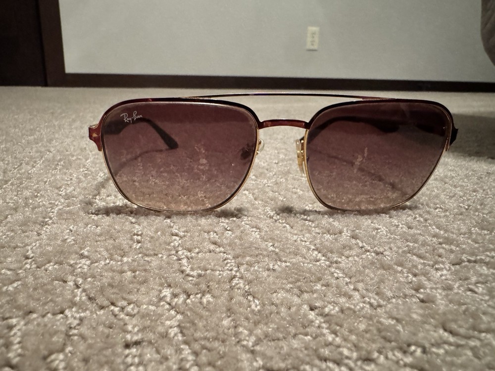 Ray-Ban RB3570 9008/13 58mm Gold Brown Gradient Navigator Sunglasses. !TRADES!