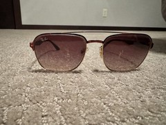Ray-Ban RB3570 9008/13 58mm Gold Brown Gradient Navigator Sunglasses. !TRADES!