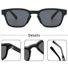 CATERSIDE Retro Square Sunglasses Men Punk Small Frame Brand Designer Sun