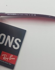 Ray-Ban RB2140 Wayfarer 50MM Sunglasses 6614/56 Transparent Red Lens Grey/Blue