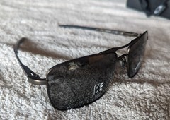 Oakley GAUGE 6 OO6038-0657 sunglasses NEW IN BOX Pewter Black PRIZM POLARIZED