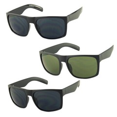 Black Classic Flat Top Square OG Original Casual Oversize Wide Sports Sunglasses