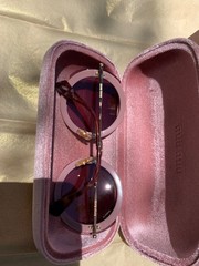 Miu Miu dusty rose/gold frame sunglasses, excellent condition, no scratches