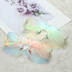 Party Rimless Irregular Design Sunglasses For Both Men Women Street Exquisite