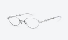 Gentle Monster KARINA 2026 Veggie Collection Aden 02 Silver Clear Oval Foldable