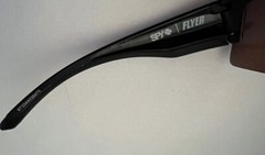 Authentic SPY+ FLYER Black Men’s Wrap Sunglasses 673344038473 – 74 mm – (15-3)