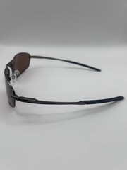 New Oakley WHISKER 4141-0160 Sunglasses Satin Carbon w/ Prizm Brown iridium