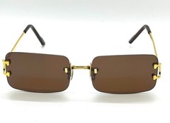 Very Light Green Modern Stylish Sexy Rectangle Mens Womens Frameless Sun Glasses
