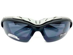 Mens MOTORCYCLE BIKER Day Riding Protective Padded SUN GLASSES GOGGLES Dark Lens