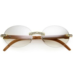 Diamond buffs sunglasses men’s women’s LUXURY glasses retro Gold buff’s vvs Ice