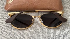 NIB, ERIKA MATTE GOLD UNISEX RAY BAN ! SOLD OUT ! 100 AUTHENTIC ! RARE FIND !