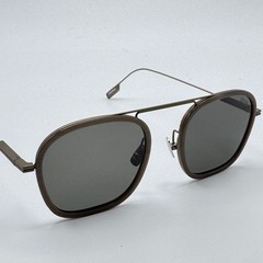 Ermenegildo Zegna Sunglasses EZ0306 59D Beige Brown Frame Smoke Lens 51mm New
