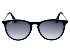 Ray-Ban Women Sunglasses RB4171 Erika Matte Black Frame Grey Gradient Lens 54mm
