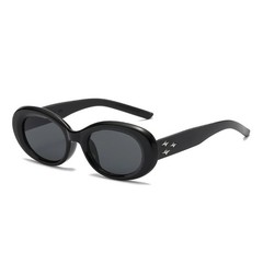 Retro Oval Sunglasses UV400 Unisex Candy Color Casual Fishing Outdoor Wear