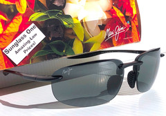 NEW Maui Jim HOOKIPA ULTRA Matte Black POLARIZED Grey Lens Sunglass 676-02
