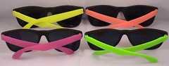 (12) Neon Sunglasses Assorted Colors Retro Pool Party Favor Costume Accessory