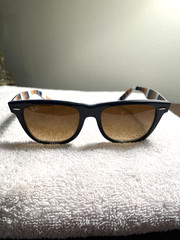 Ray Ban Sunglasses Wayfarer RB2140132085 540181503N Polished Blue Gradient Brown