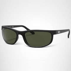 Ray-Ban Predator 2 Rectangle Sunglasses for Men & Women Black/G-15 Green RB2027