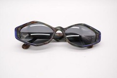 Vintage Traction Productions Sukhoi 2 Multicolored Purple Oval Sunglasses NOS