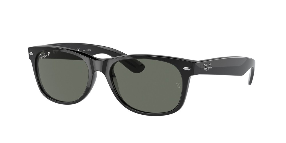 Ray-Ban RB 2132 new wayfarer black polar green 901/58 Sunglasses