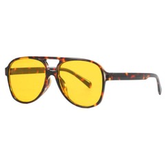 Unisex Square Retro Double Bridge Pilot Sunglasses Outdoor Shade Glasses UV400