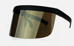 Oversized Visor Protective Sunglasses Single One Piece Lens Shield Face Cover