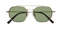 NEW SEAN JOHN SJOS512 SUNGLASSES MENS SHIELD 54-17-150 GOLD 710 FULL-RIM METAL &