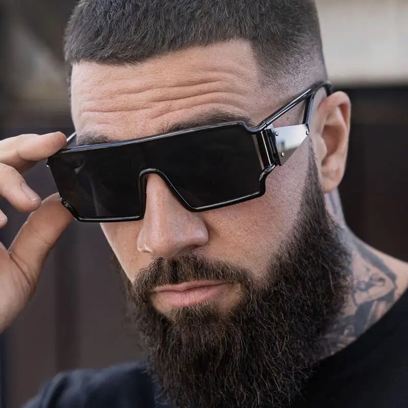 Brand Top Men Business Sunglasses Side Model Fashion Sport Designer Style Luxury