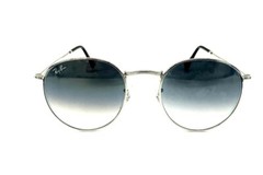 Ray Ban Round Silver 3447 003/32 Gradient Lenses Sunglasses 50mm New