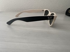 Ray-Ban RB2132 875 NEW WAYFARER Sunglasses Black Beige 52-18 145 3N w/Case RARE