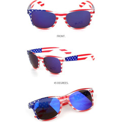 USA Flag Sunglasses – Patriotic American Style, Polarized UV400 Protection