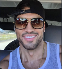 AVIATOR “ONE” Men Insta Famous Sunglasses Flat Top GAFAS SHADZ Fits All match