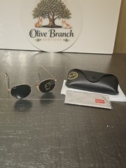 Ray-Ban RB3447 001 50-21 Gold Metal Unisex Sunglasses