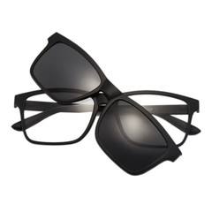 6 in 1 Men Women Polarized Optical Magnetic Sunglasses Clip Magnet Clip on Sungl
