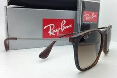 New RAY-BAN Sunglasses RB 4187 856/13 54-18 Rubber Havana w/ Brown Gradient lens
