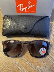 New Ray-Ban Chris RB4187 Tortoise Gradient Brown Unisex 54mm Sunglasses