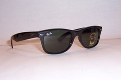 New RAY BAN Sunglasses WAYFARER 2132 901 BLACK/GREEN 52mm AUTHENTIC
