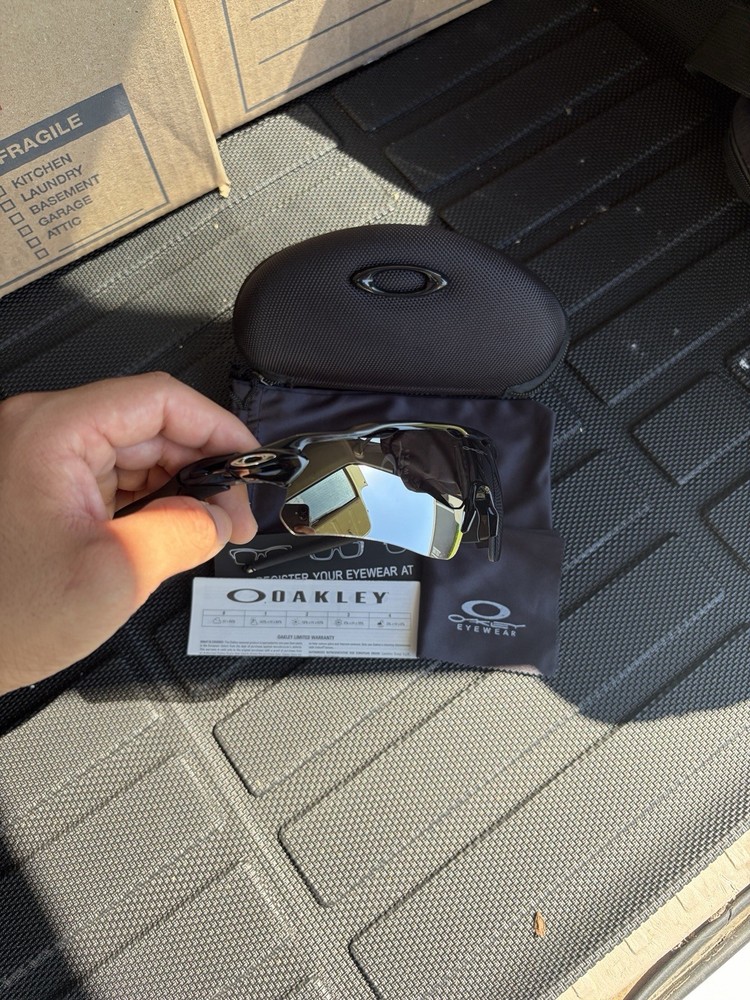 Oakley Radar EV Path OO9208 Sunglasses Black Frame Prizm Silver Lenses
