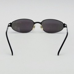 Jean Paul Gaultier JPG58 6108 Black Metal Oval Sunglasses Men Japan Auth