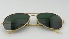 Ray Ban Cockpit RB3362 Gold Frame Aviator Sunglasses 001 59-14 3N VINTAGE