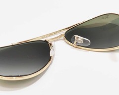 Ray-Ban Sunglasses RB3625 New Aviator Polished Gold Frame Green Lenses 58mm