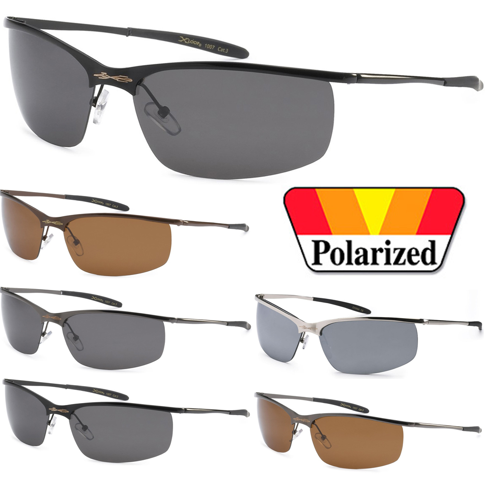 X-Loop Polarized Metal Sport Designer Sunglasses Mens Thin Glasses