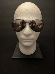 Black Reflective “Highway Patrol” Sunglasses