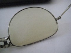 American Optical AO Unknown Aviator Pilot Sunglasses Silver Frame With Case